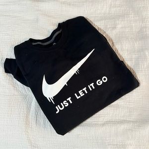 Just let it go Disney Frozen inspired Nike sweatshirt